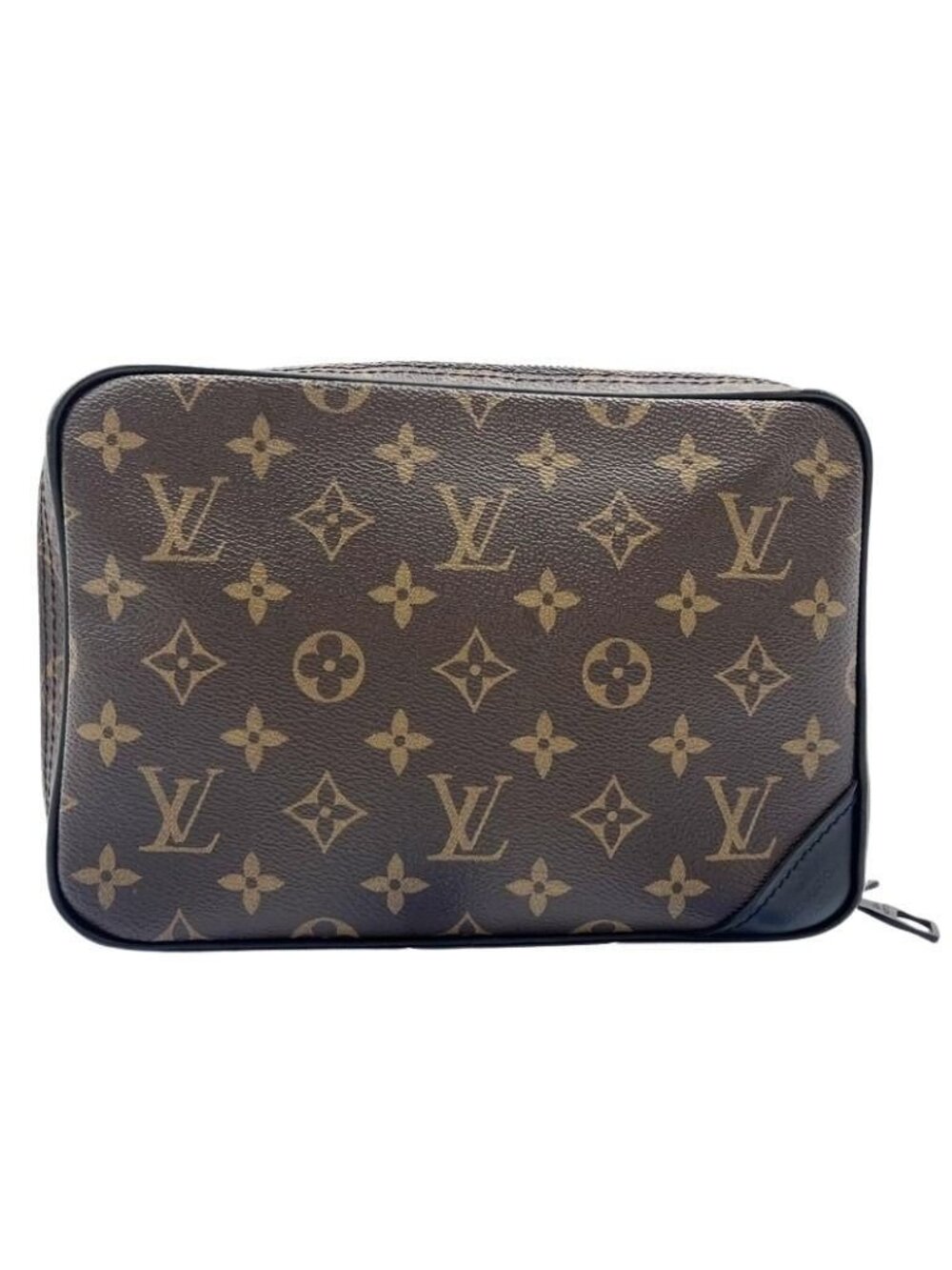 Louis Vuitton Shoulder Bag Utility Front Brown Black Monogram